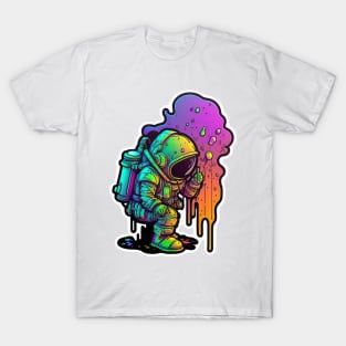 Colorful Astronaut Toxic Sticker #11 T-Shirt